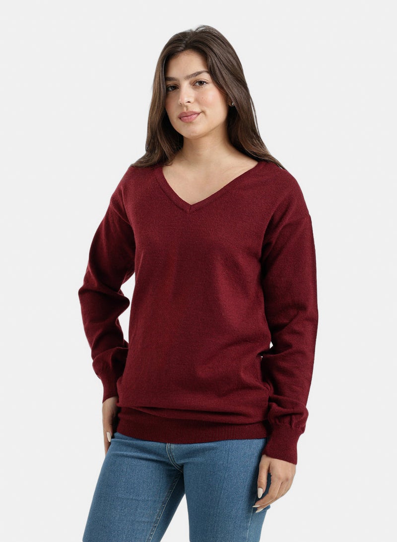 Carina V-Neck Knit Pullover - Image 2